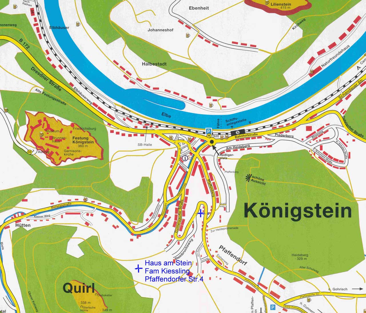Ortsplan von Köngistein